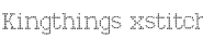 Kingthings xstitch Font