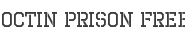 Octin prison free Font