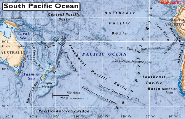 South Pacific Ocean