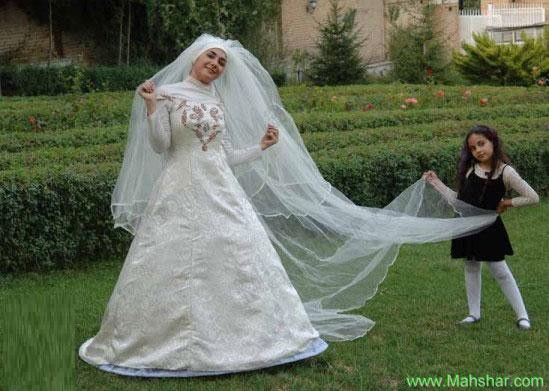 عکسهای بازیگران زن سینمای ایران در لباس عروسی: عکس هانیه توسلی با لباس عروس