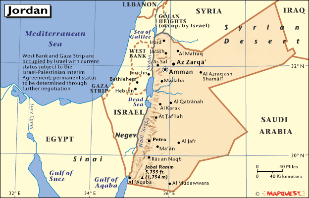 jordan landkarte Hrw World Atlas Jordan jordan landkarte